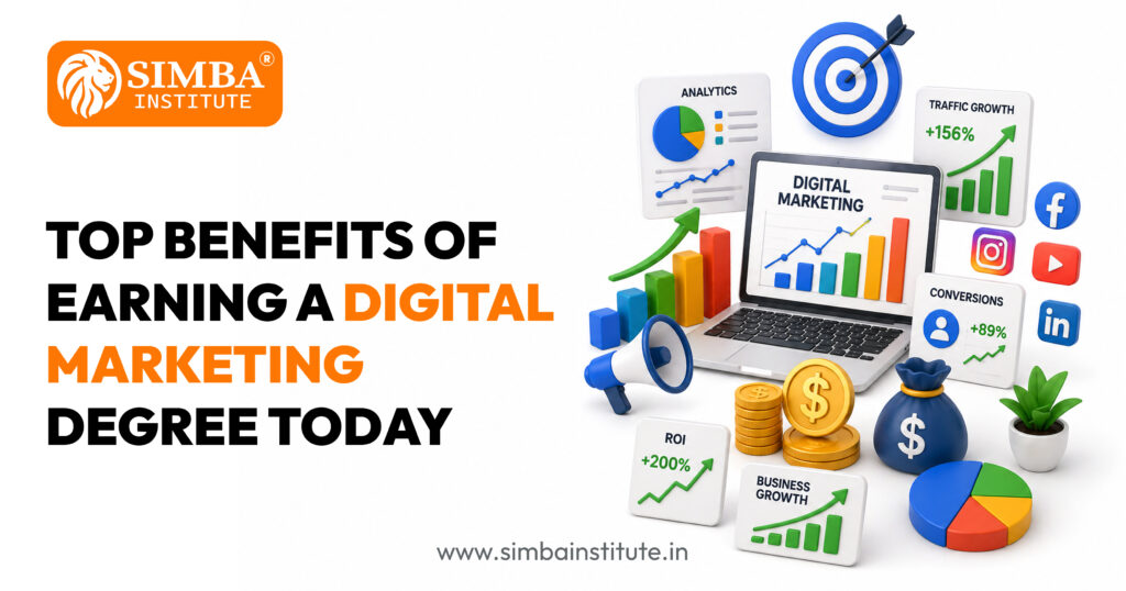 top benefits of earning a digital marketing degree today
