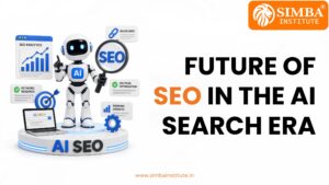An infographic by Simba Institute comparing traditional keyword-focused SEO frameworks side-by-side with modern, AI-integrated semantic and entity-based optimization models.